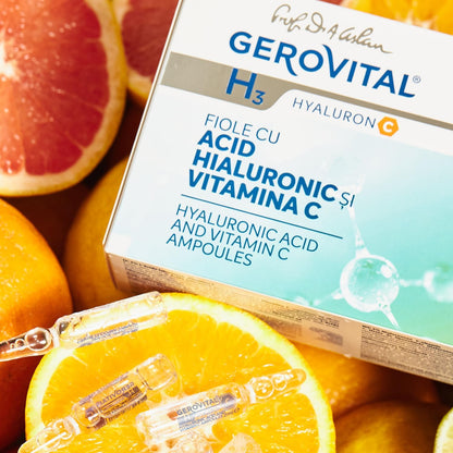 Gerovital H3 Hyaluron C - Hyaluronic Acid and Vitamin C Ampoules (2%), 30+, 10x2 ml