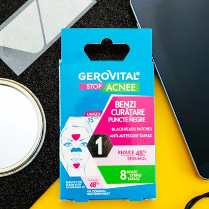 Gerovital Stop Acne - Blackheads Patches, 16+, 8 strips