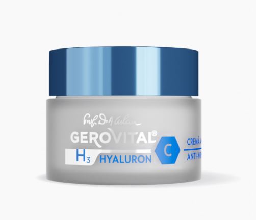 Gerovital H3 Hyaluron C - Anti-Wrinkle Cream Night Care with 1% Hyaluronic Acid, 30+, 50 ml