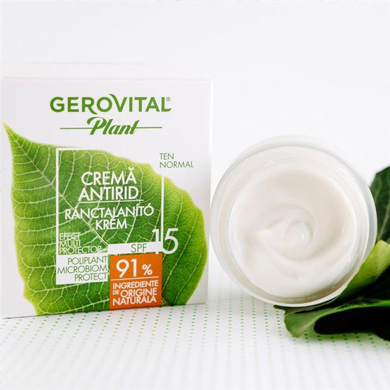 Gerovital Plant - Anti-Wrinkle Cream Microbiom Protect SPF 15, 25+, 50 ml