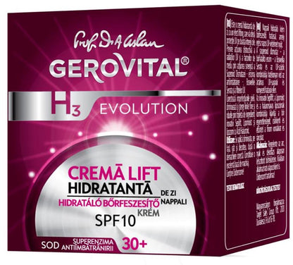 Gerovital H3 Evolution - Moisturizing Lifting Day Cream with SPF 10, 30+, 50 ml