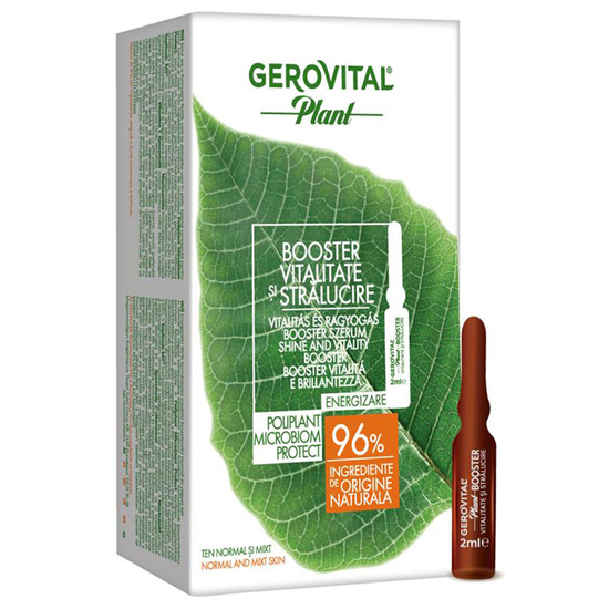 Gerovital Plant - Shine and Vitality Booster Ampoules, 25+, 10x2 ml