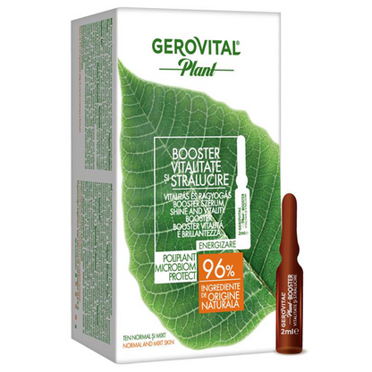 Gerovital Plant - Shine and Vitality Booster Ampoules, 25+, 10x2 ml