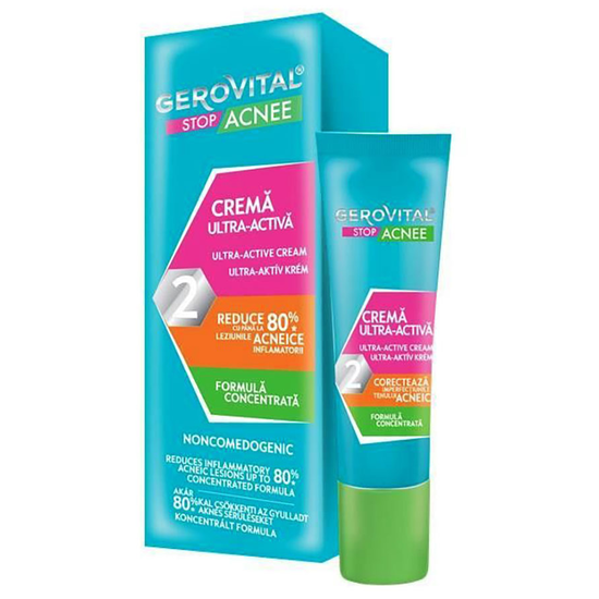 Gerovital Stop Acne - Ultra-Active Cream, 16+, 15 ml