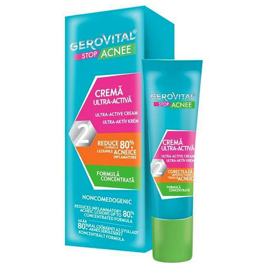 Gerovital Stop Acne - Ultra-Active Cream, 16+, 15 ml