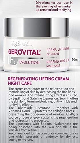 Gerovital H3 Evolution - Regenerating Lifting Cream Night Care with Superoxide Dismutase, 30+, 50 ml